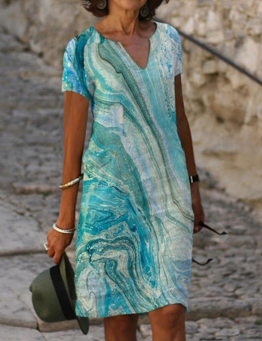 SARAH | Elegant Summer V-Neck Dress